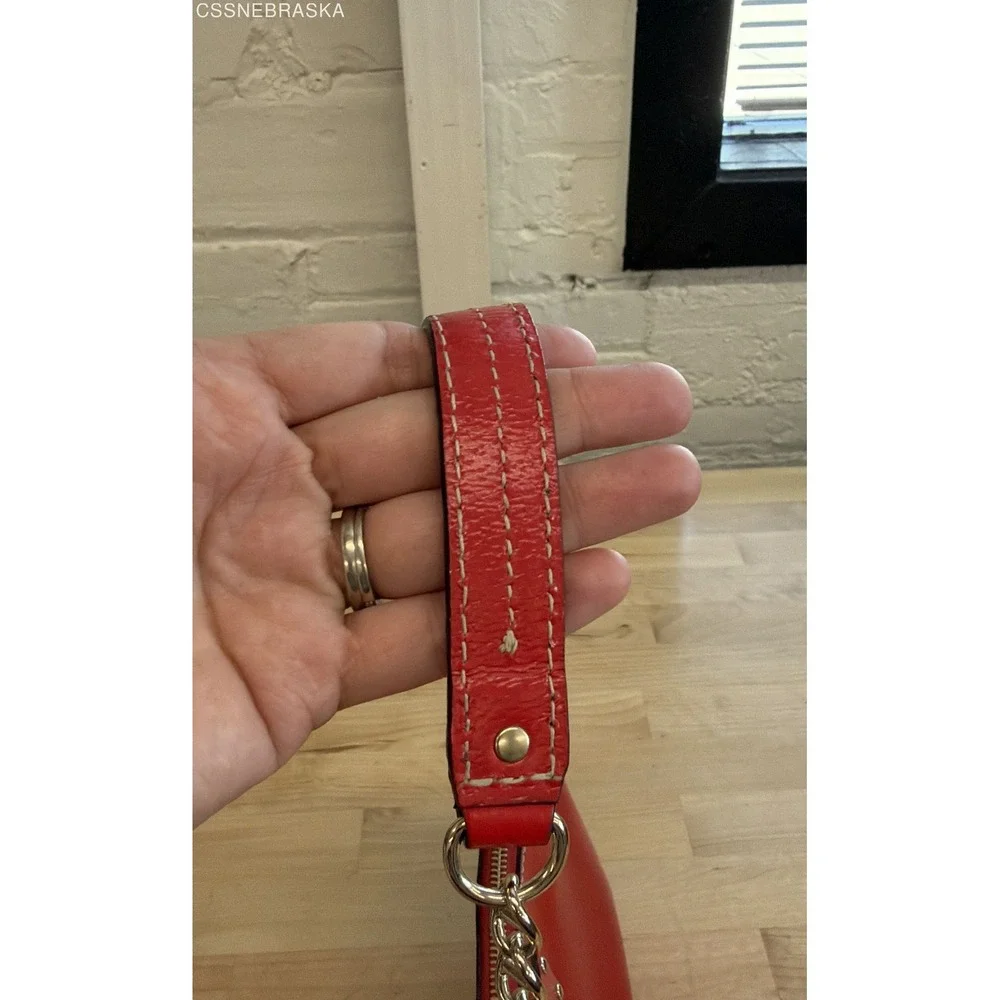 Kate Spade Red Wellesley Byrd Shoulder Bag Compact Wallet Set Pebbled Leather